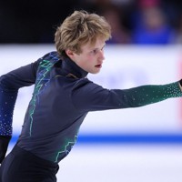 男子フリーで演技する米国のイリア・マリニン＝米アレンで2023年10月21日、猪飼健史撮影