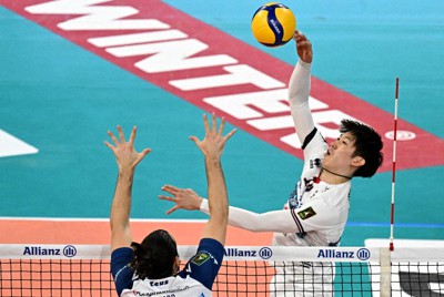 週刊バレー・セリエA：石川祐希、腰痛で欠場 高橋藍との日本人