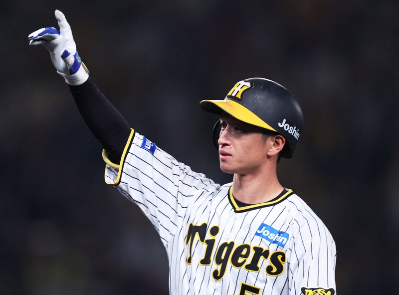 阪神2023年岡田監督優勝 近本レプリカユニフォーム L プロコレ仕様