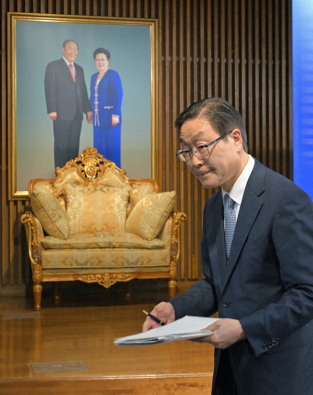 旧統一教会が記者会見 解散請求を受けて対応を説明 [写真特集1/17