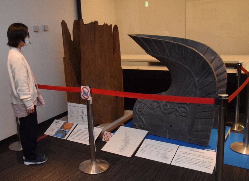 法隆寺五重塔の心柱など展示 世界遺産30年 斑鳩 ／奈良 | 毎日新聞