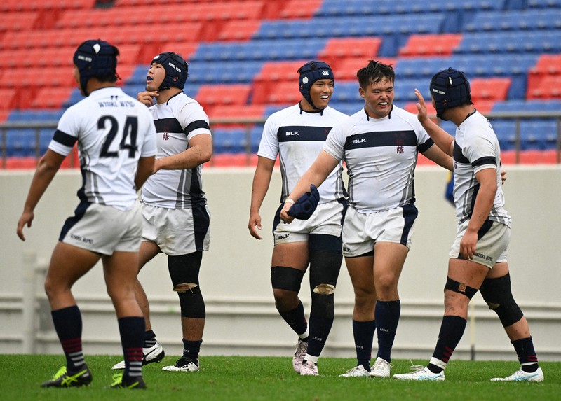 高校ラグビー大阪第2地区決勝戦 大阪桐蔭が大阪朝鮮に勝利 [写真特集1