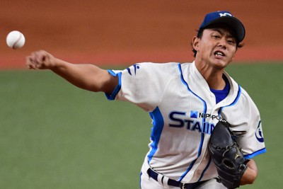【日鉄ステンレス－Honda】日鉄ステンレスの先発・畝＝京セラドーム大阪で2023年11月12日、小関勉撮影