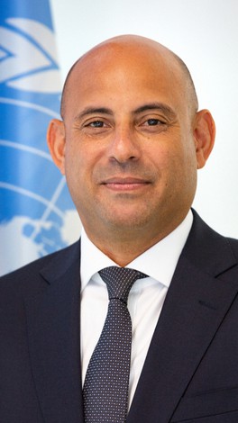 This provided image shows Simon Stiell, United Nations Climate Change Executive-Secretary. (UN Climate Change/James Dowson)