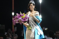 Miss Nicaragua, Sheynnis Palacios, smiles after being crowned Miss Universe at the 72nd Miss Universe Beauty Pageant in San Salvador, El Salvador, on Nov. 18, 2023. (AP Photo/Moises Castillo)