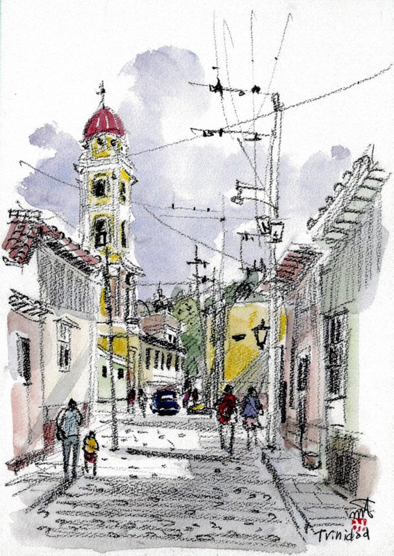 世界の街描く、寺田さん個展 来月、西天満 ／大阪 | 毎日新聞