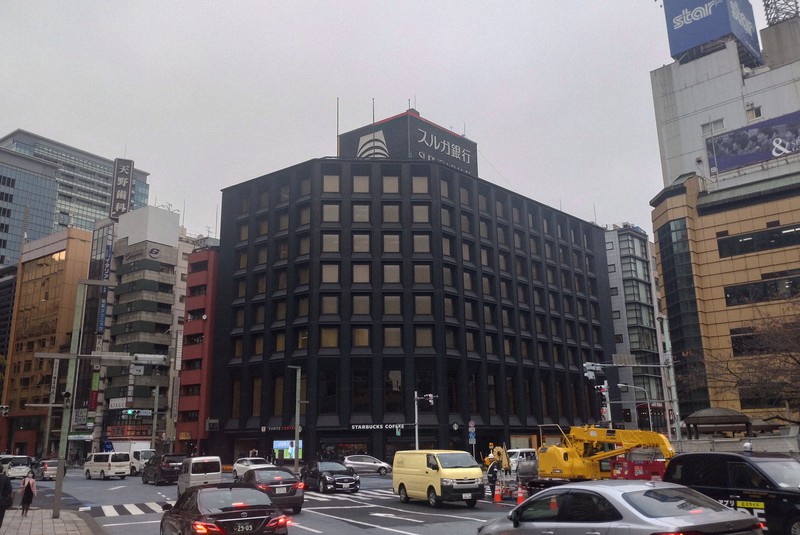 スルガ銀行東京支店＝東京都中央区で2023年11月17日、今沢真撮影