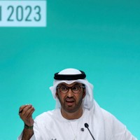 COP28のジャベル議長＝アラブ首長国連邦のドバイで2023年11月30日、ロイター