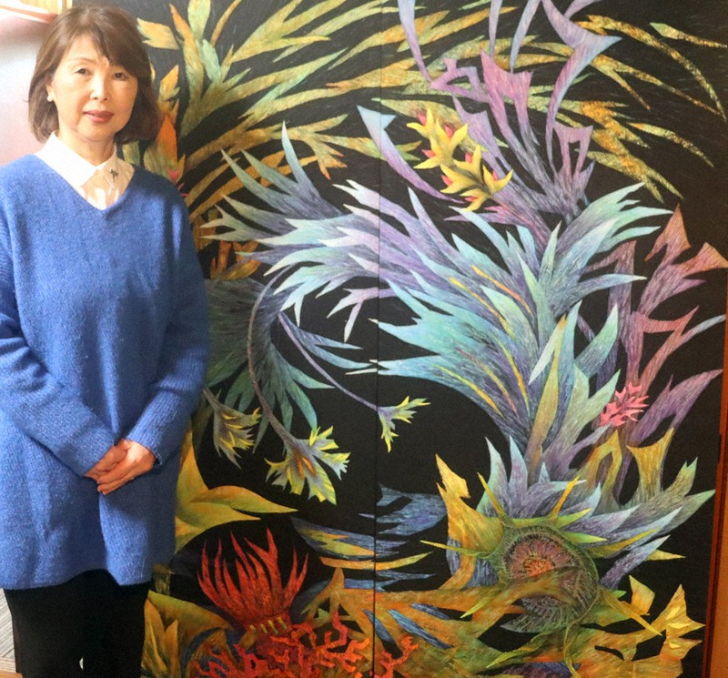 輝集人：ろうけつ染め染色家・海南市文化功労賞受賞 田中利恵子さん