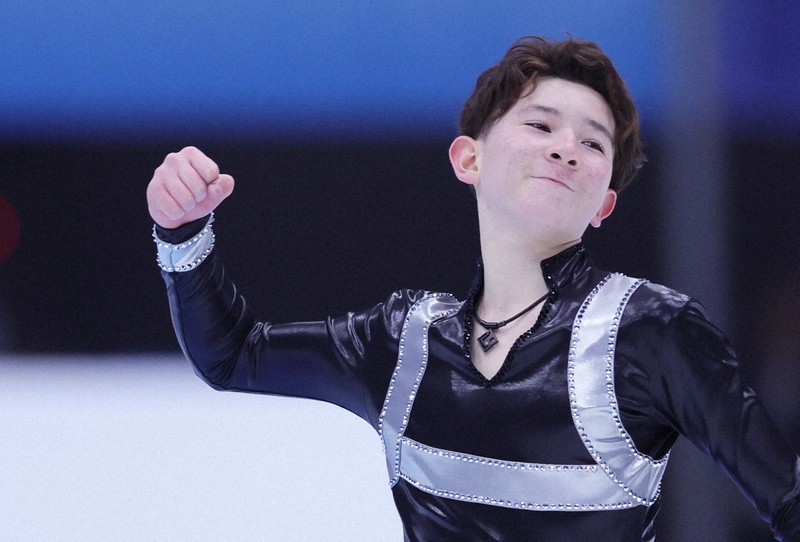 フィギュアGPファイナル ジュニア男子フリー 中田が優勝 [写真特集1/8