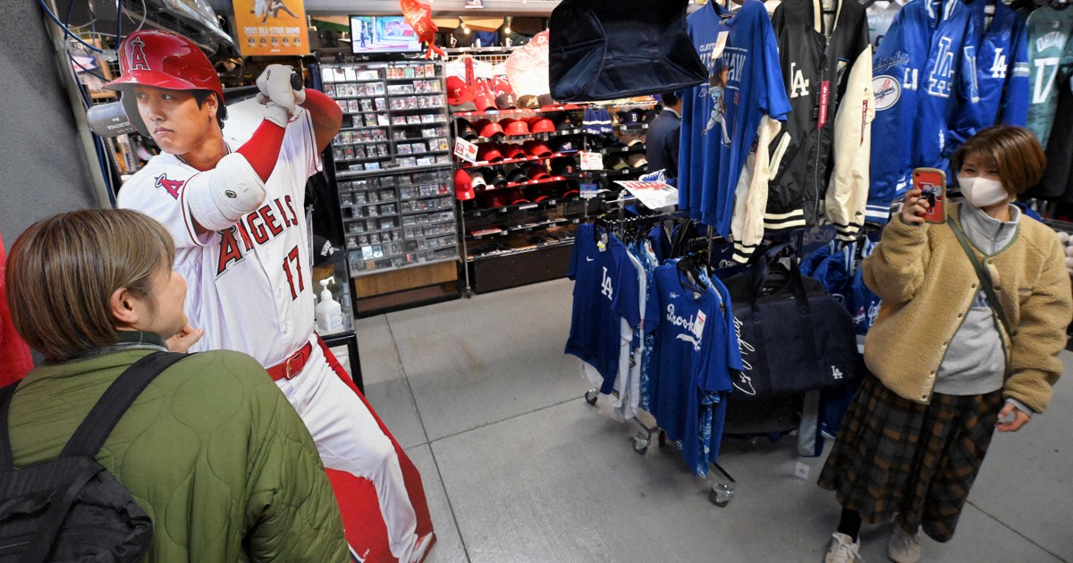 大谷移籍決定で売り場が2色展開 スポーツ用品店の売り上げ倍増 | 毎日新聞