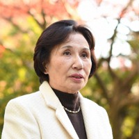 インタビューに答える田中真紀子・元外相＝東京都新宿区で2023年12月14日、宮本明登撮影