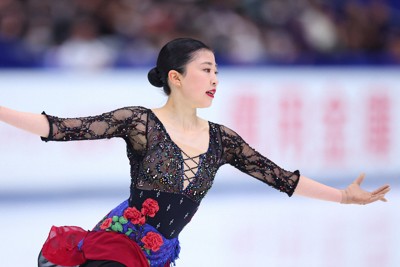 リンクサイド：千葉百音「全日本との相性は…」 全日本フィギュア