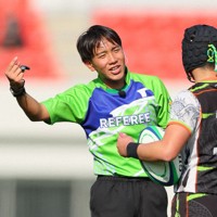 花園で初の高校生レフェリー 京都成章・延原さん 全国高校ラグビー