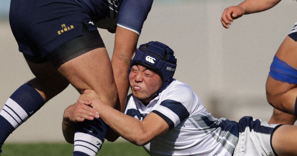 筑波大付属中から桐蔭学園 111キロ前田、夢の決勝へ 高校ラグビー
