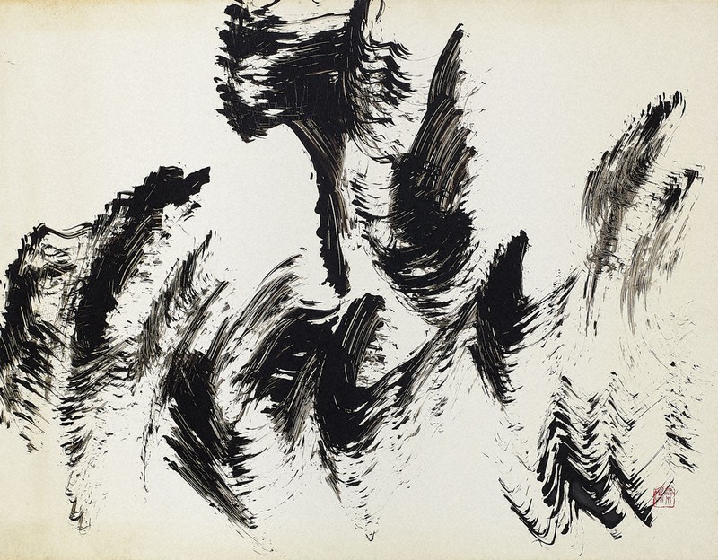 書の世界：「日本前衛書作家協会展」 力強い創立の魂を今 | 毎日新聞