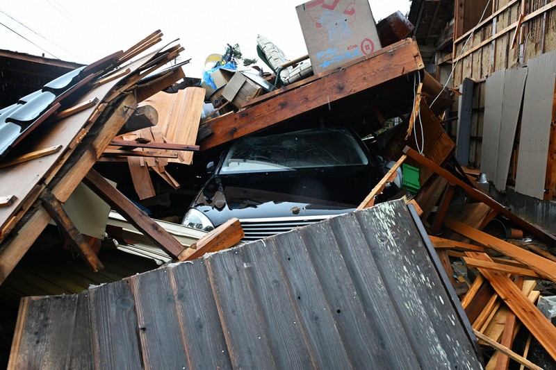 能登半島地震 21日の被災地 [写真特集1/8] | 毎日新聞