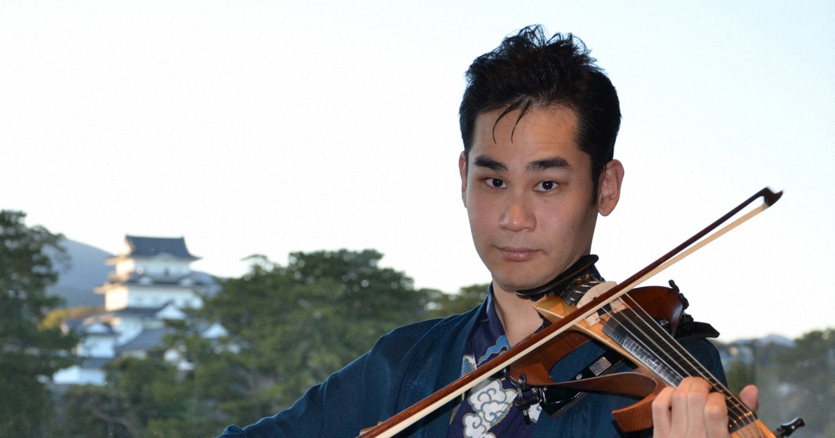 ともに・共生社会へ：脳性まひのバイオリニスト式町水晶さん 「人と