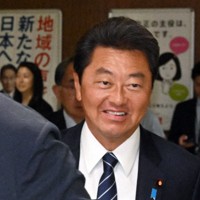 自民党安倍派の会合に臨む池田佳隆氏＝東京都千代田区の同党本部で2023年10月19日午後0時2分、竹内幹撮影