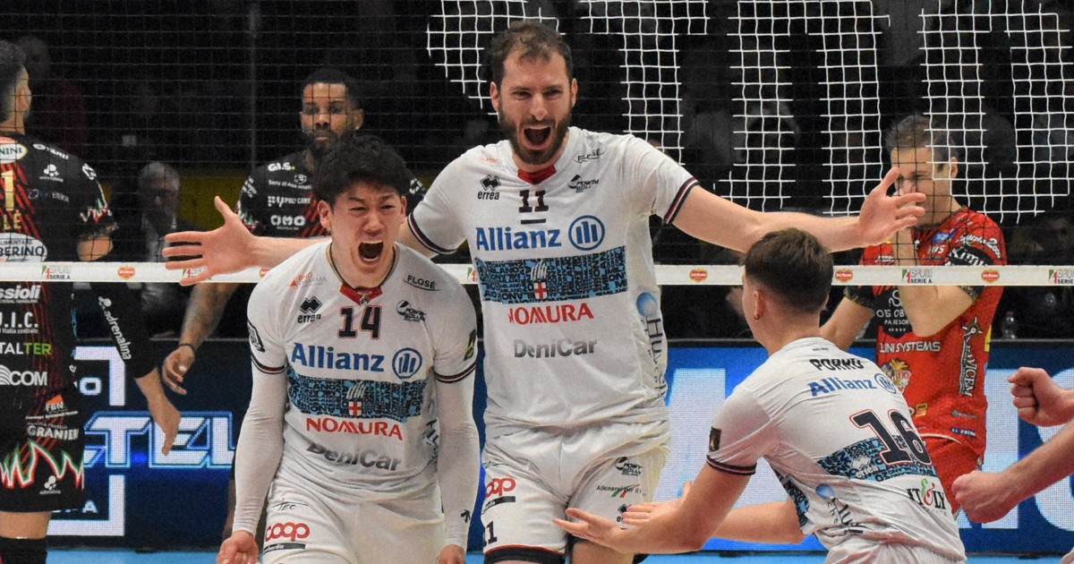 石川祐希のミラノ、ペルージャに惜敗 コパ・イタリア準決勝敗退 | 毎日新聞