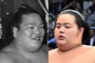 祖父の元横綱・琴桜と、大関昇進を決めて琴桜に改名する意向を示した琴ノ若
