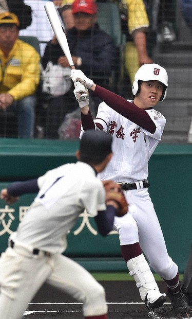 元広島カープ宇草選手甲子園使用 常総学院野球部ユニフォーム 甲子園100年：常総学院 2015年春 準々決勝・対大阪桐蔭 県勢初の