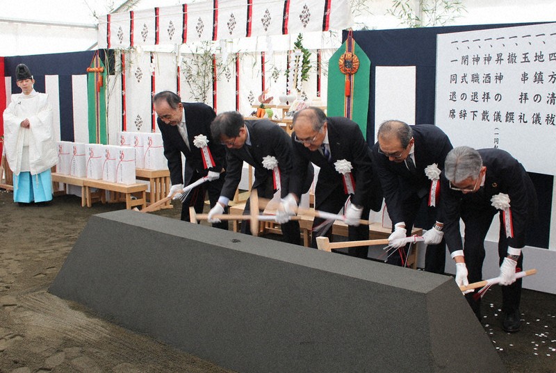 三島駅南口東街区 再開発用地で安全祈願 ホテルなど建設 ／静岡 | 毎日新聞