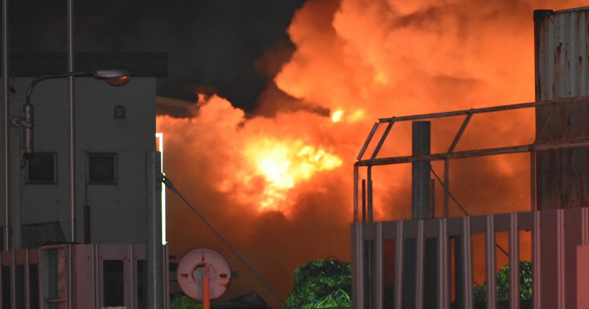 産廃置き場で火災 黒煙一時、数十メートル けが人なし 北九州 | 毎日新聞