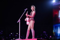 Taylor Swift is seen on stage at the Tokyo Dome for the first of four dates in Japan's capital, on Feb. 7, 2024. (TAS Rights Management)=Click/tap photo for more images.