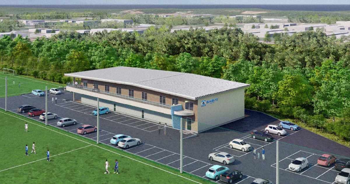 サッカー J2・ブラウブリッツ秋田、クラブハウスを建設へ 潟上・9月