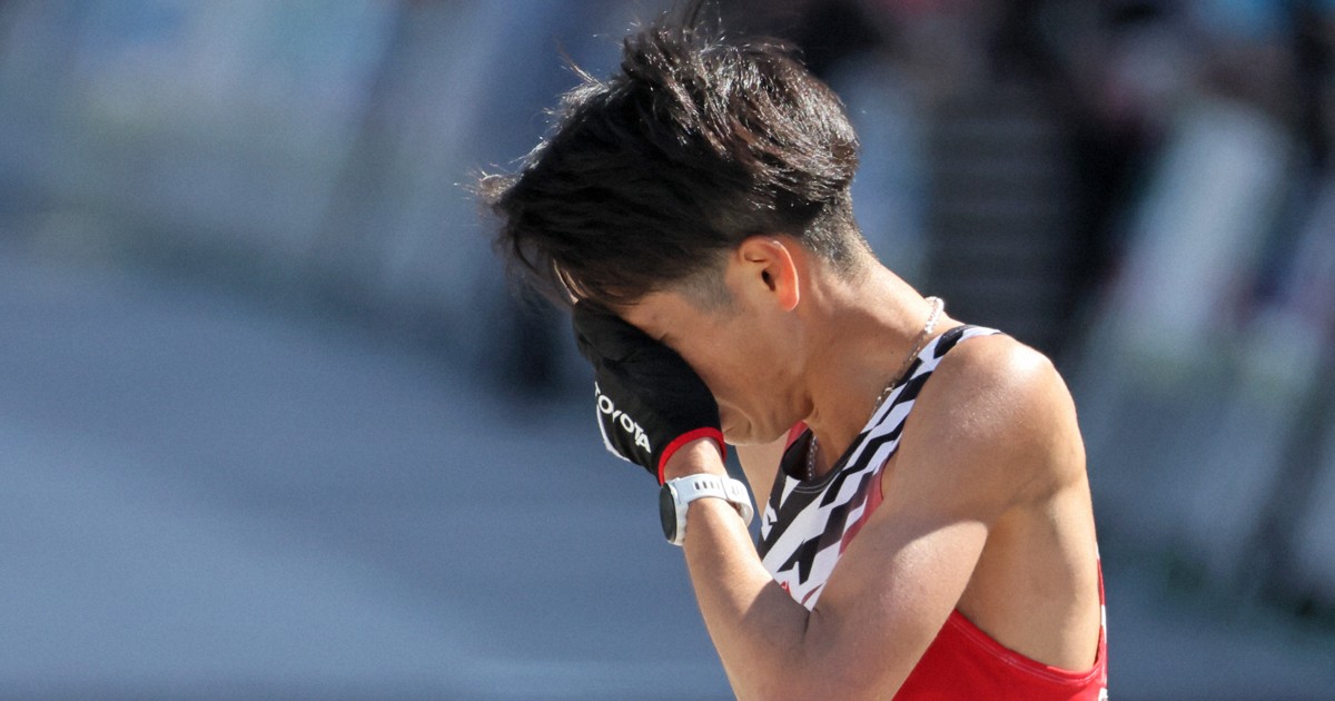 西山雄介、日本選手トップもパリ五輪落選で悔し涙 東京マラソン | 毎日新聞