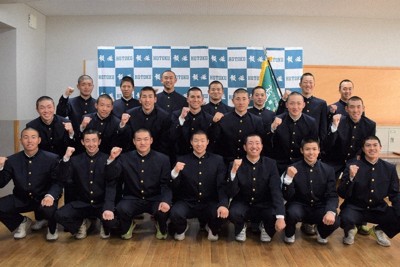 センバツ2024 「一戦必勝で頑張る」 報徳学園壮行会 主将が意気込み