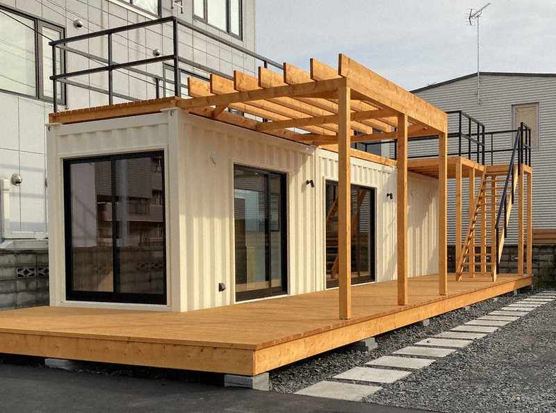 【広島県からご成約ありがとうございました】コンテナハウス☆12ft☆塗装内装済☆コンテナ不足 西日本初？コンテナ共同住宅完成しました！ | 広島市安佐南区で住宅