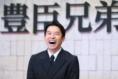 2026年の大河ドラマ「豊臣兄弟！」で主人公の豊臣秀長を演じることに決まった仲野太賀さん＝東京都渋谷区のNHK放送センターで2024年3月12日、猪飼健史撮影