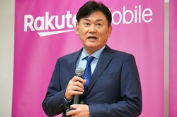 楽天グループの三木谷浩史会長兼社長＝記事中の写真はすべて筆者提供