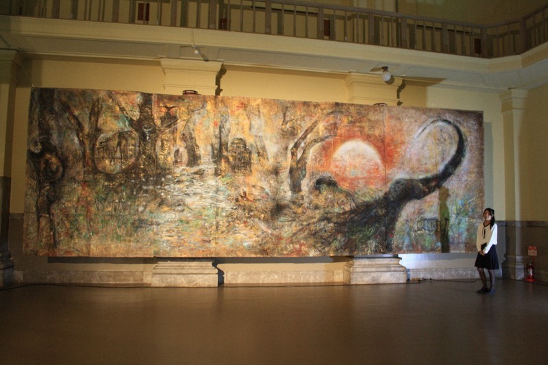 日本画家・山内若菜さん 念願の広島初個展 「核と命」テーマ | 毎日新聞