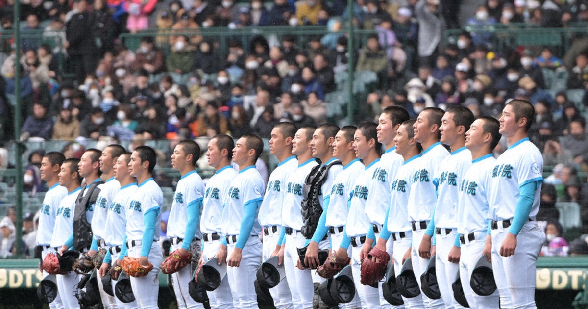 センバツ高校野球 山梨学院、終盤に本領 7－1快勝、連覇へ好発進