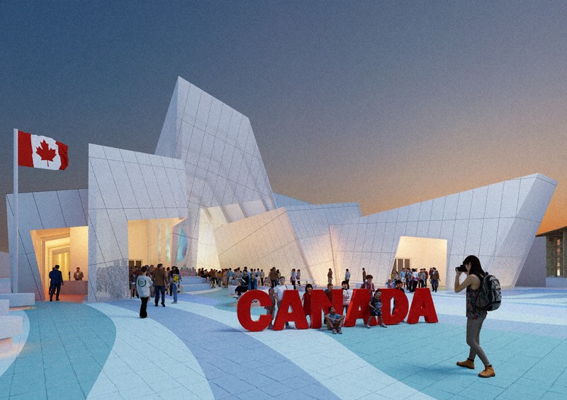 EXPO2025大阪・関西：外観はカナダの自然 パビリオン起工式