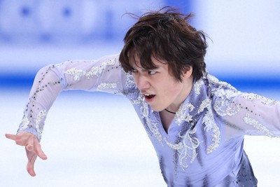 男子SPで演技する宇野昌磨＝カナダ・モントリオールで2024年3月21日、猪飼健史撮影