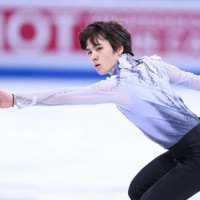 男子SPで演技する宇野昌磨＝カナダ・モントリオールで2024年3月21日、猪飼健史撮影