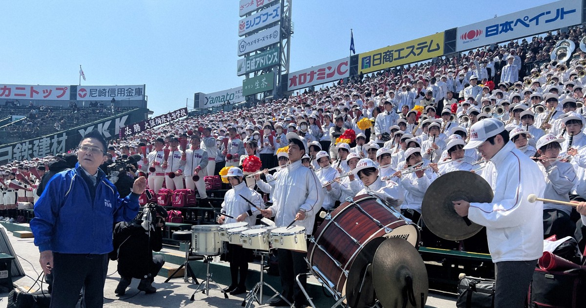 大阪桐蔭ブラバン「ドラゴンボール」など人気曲を披露 センバツ | 毎日新聞