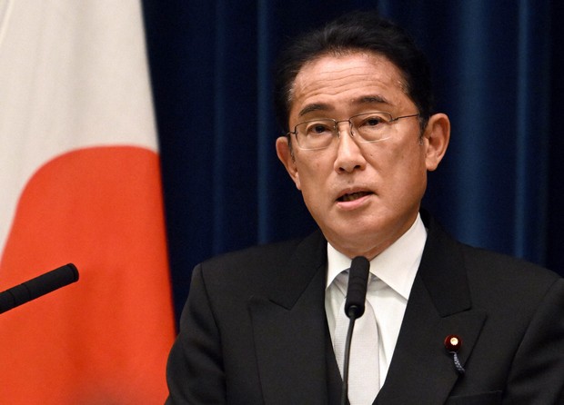 Japanese leader visits new chip factory, stressing ties with