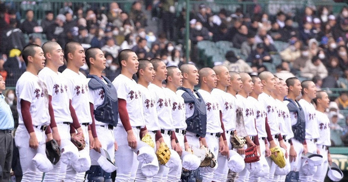 センバツ高校野球 常総学院 接戦制す 先制点、守り切る ／茨城
