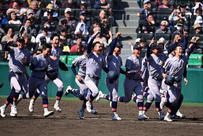 センバツ高校野球 青森山田、8強進出 2戦連続サヨナラ ／青森 | 毎日新聞