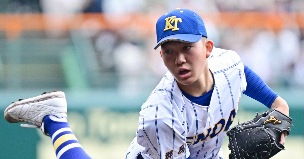 先発の健大高崎・石垣元気 「決勝で少しは成長した」 センバツ | 毎日新聞
