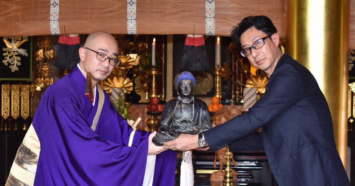 阿弥陀如来坐像帰る データベース化、捜査に一役 昨夏、当麻寺念仏院で