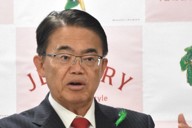 国民スポーツ大会について「3巡目を今と同じやり方でやっていくことはないと思う」と述べる大村秀章知事＝愛知県庁で2024年4月16日午前10時43分、荒川基従撮影