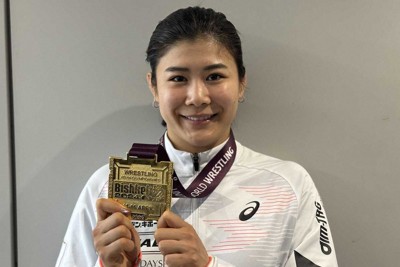 国際大会の68キロ級では初出場初優勝を飾ったアジア選手権から帰国した尾崎野乃香