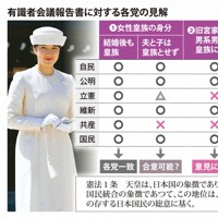 有識者会議報告書に対する各党の見解