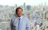 アサヒグループホールディングス相談役時代の福地茂雄さん＝東京都墨田区で2013年3月21日、丸山博撮影